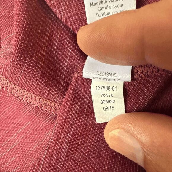 Athleta Women's Striped Athletic Performance Full Zip Jacket Red Size‎ XL - Picture 6 of 7